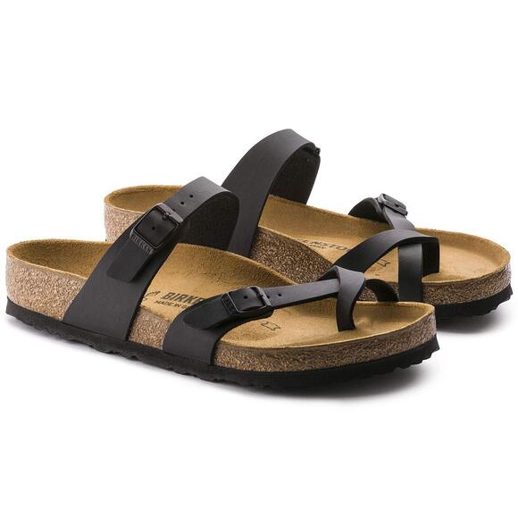 NEW BIRKENSTOCK WOMEN'S MAYARI SANDALS, BLACK, 8 X-NARROW - Picture 3 of 5